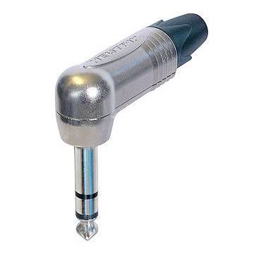Neutrik NP3RX 6.35 mm 3-pole Jack Connector Right Angle