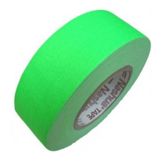 Nashua Gaffer Tape 45m - Neon Green (24mm)