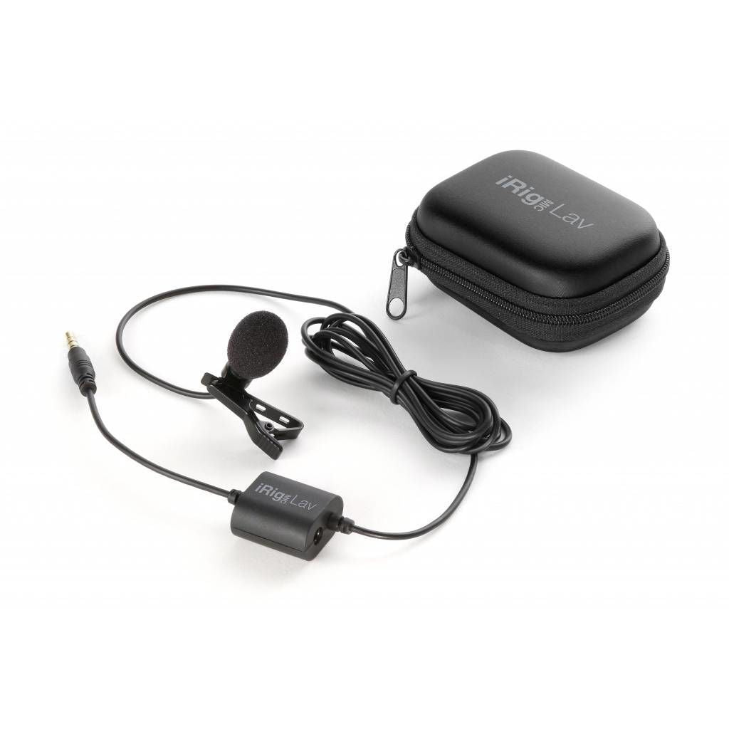 IK Multimedia iRig Mic Lav 2 Pack - Two Chainable Lavalier Mics with Built-in Monitoring for iPhone, iPad, iPod Touch and Android