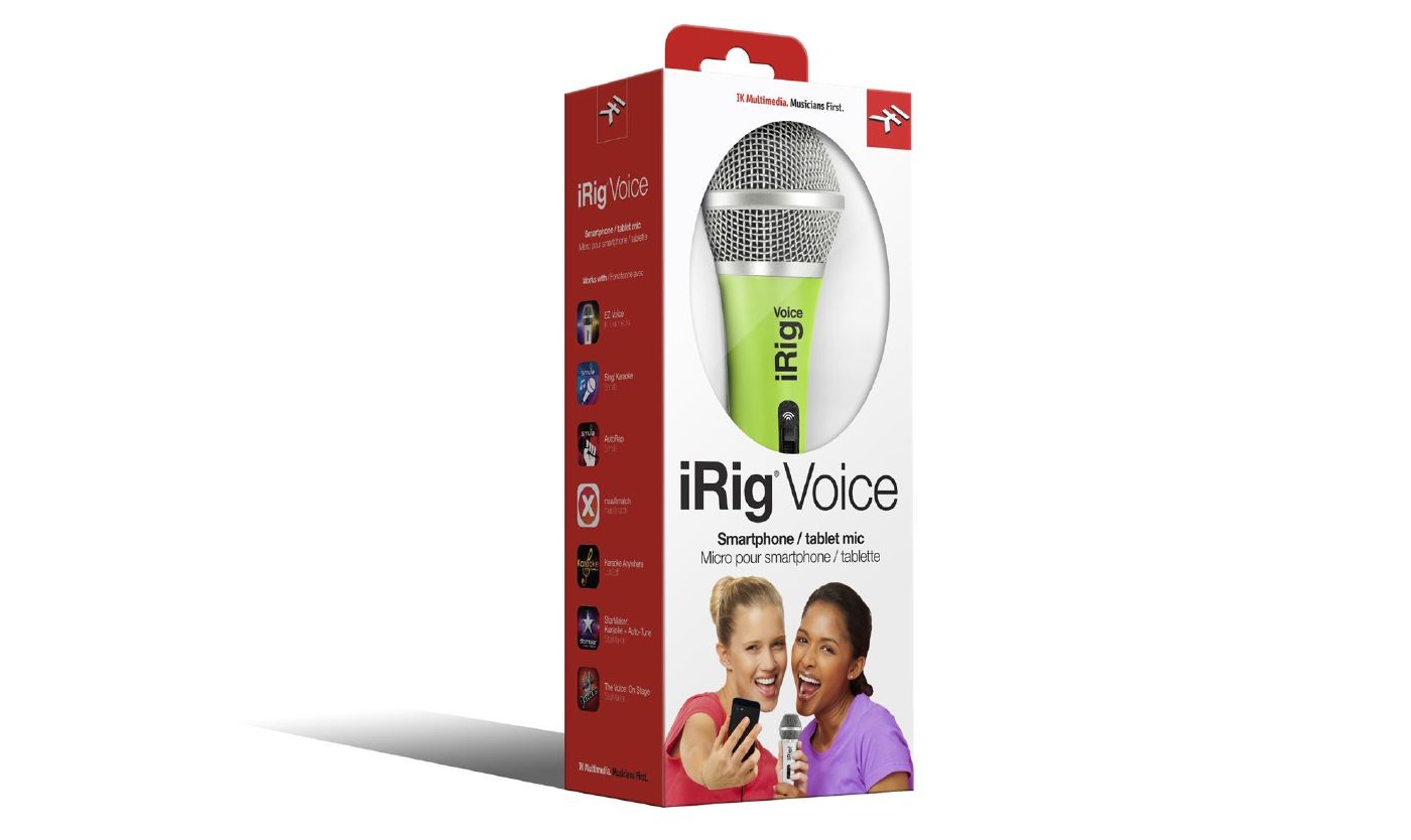 IK Multimedia iRig Mic Voice Handheld Analogue Microphone in Green
