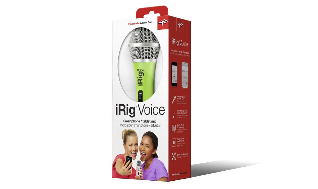 IK Multimedia iRig Mic Voice Handheld Analogue Microphone in Green