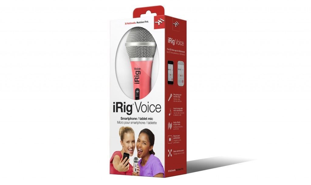 IK Multimedia iRig Mic Voice Handheld Analogue Microphone in Pink