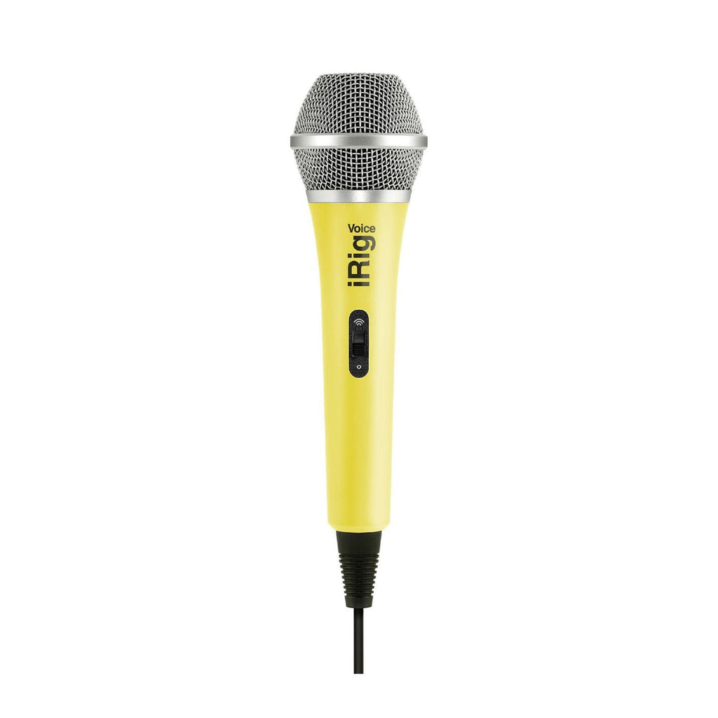 IK Multimedia iRig Mic Voice Handheld Analogue Microphone in Yellow