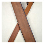 Colonial Leather 2.0 inch Padded Upholstery Leather Guitar Strap - Tan and Brown