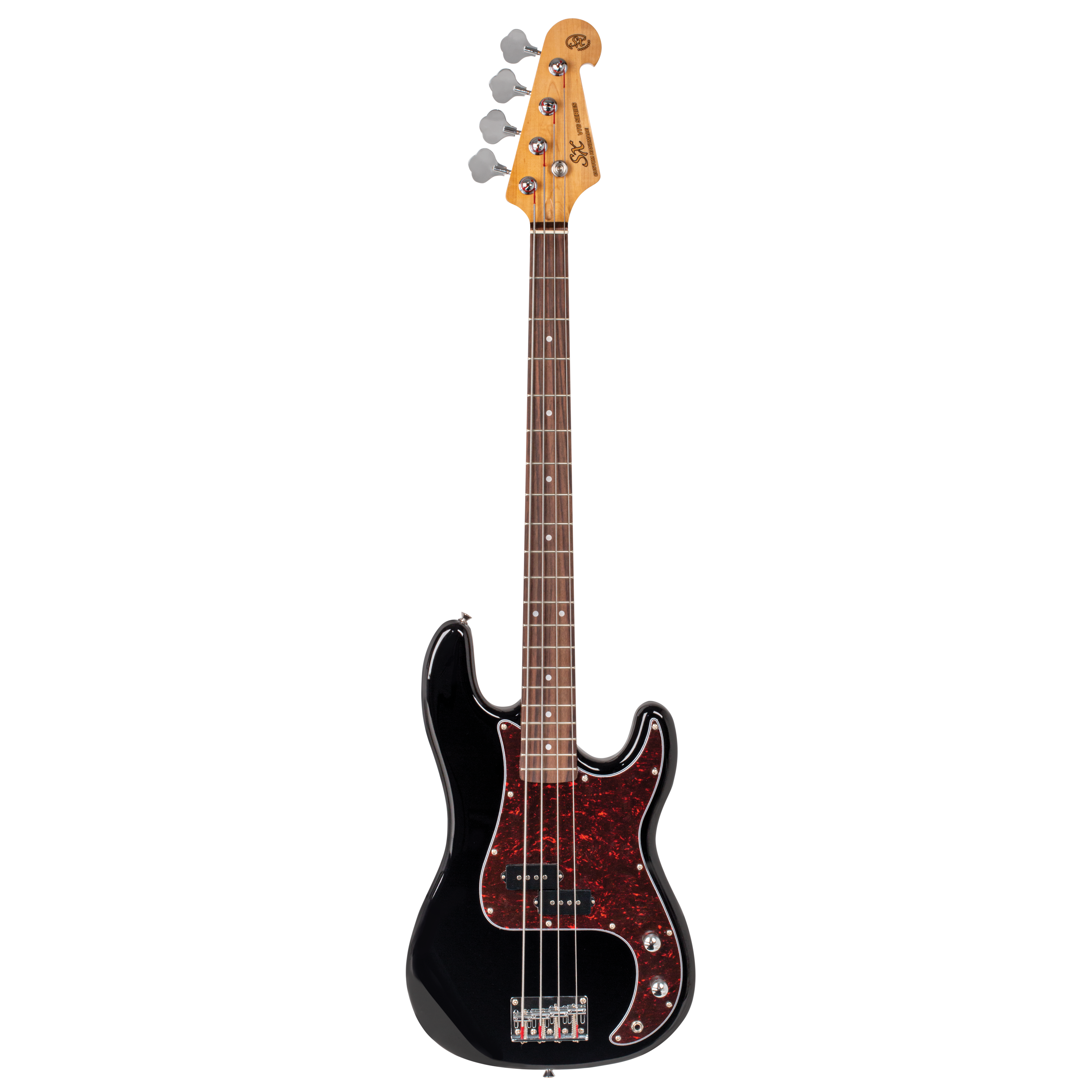 SX Vintage Style Bass Guitar in Black