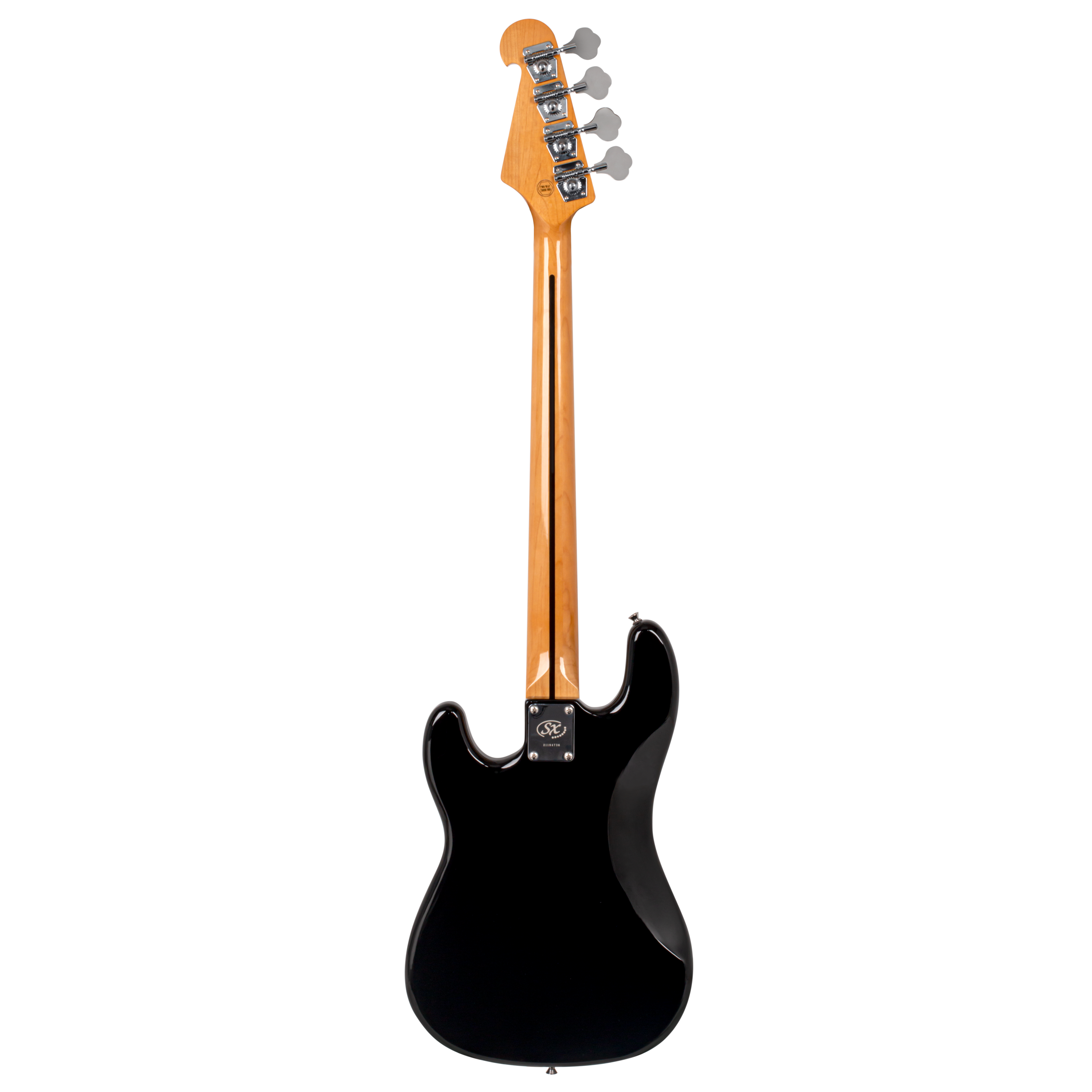 SX Vintage Style Bass Guitar in Black