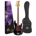 SX Vintage Style Bass Guitar in Black