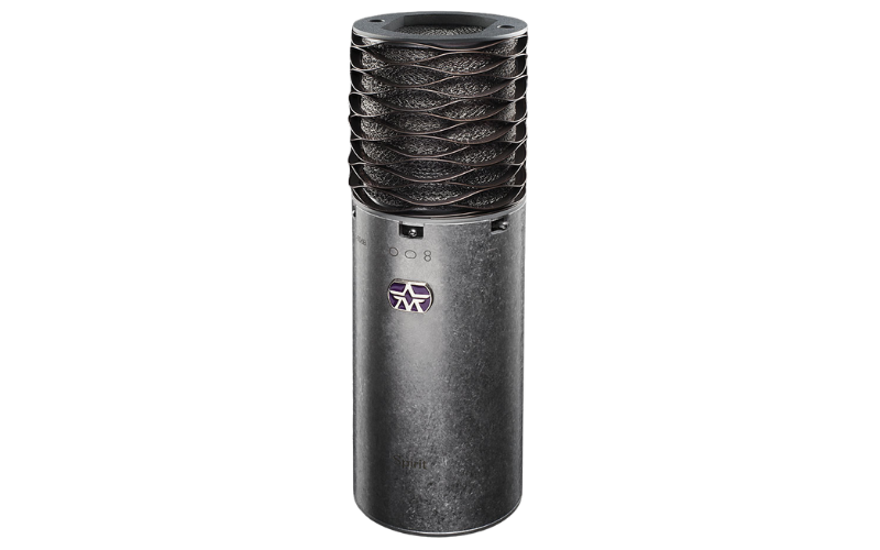 Aston Microphones Spirit Silver Bundle with studio microphone, accessories, and packaging, set against a neutral background.