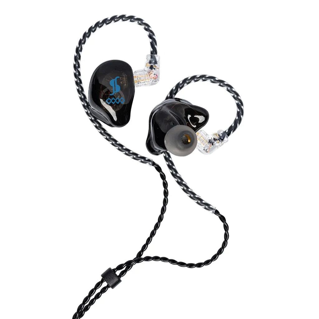 Stagg In Ear Monitor Dual Driver Set with Case in Black