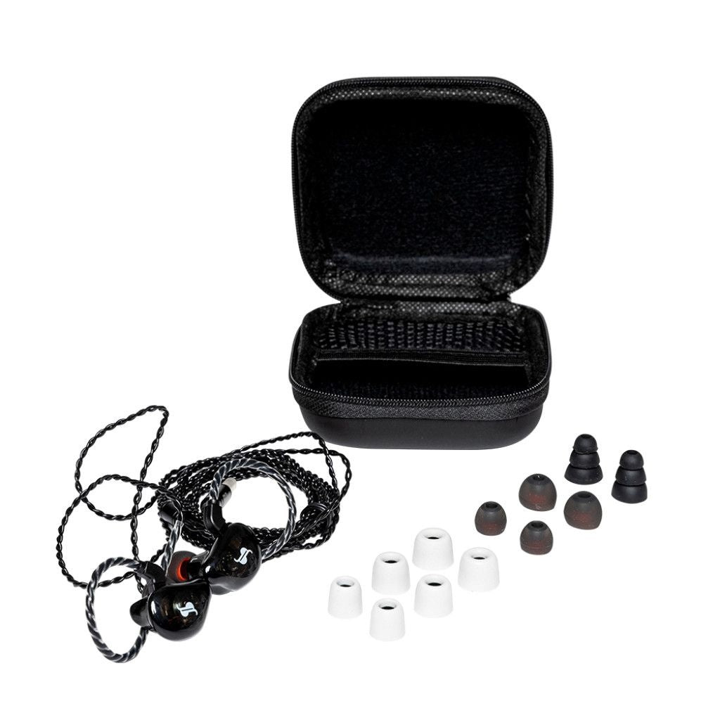 Stagg In Ear Monitor Dual Driver Set with Case in Black