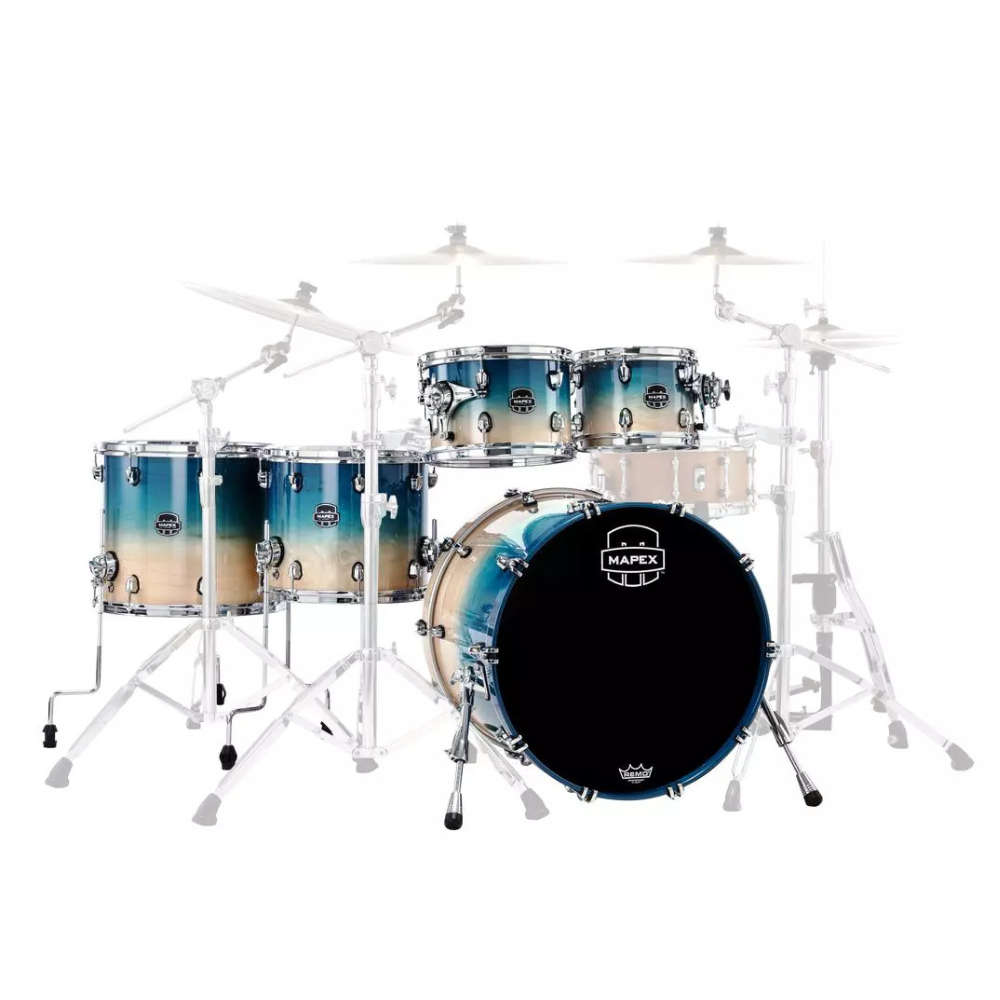 Mapex Saturn Shell Pack 22/10/12/14/16 Aqua Fade