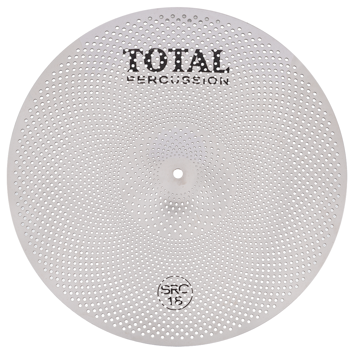 Total Percussion SRC18 18-inch crash cymbal, single cymbal with a shiny, textured surface, designed for drum sets.