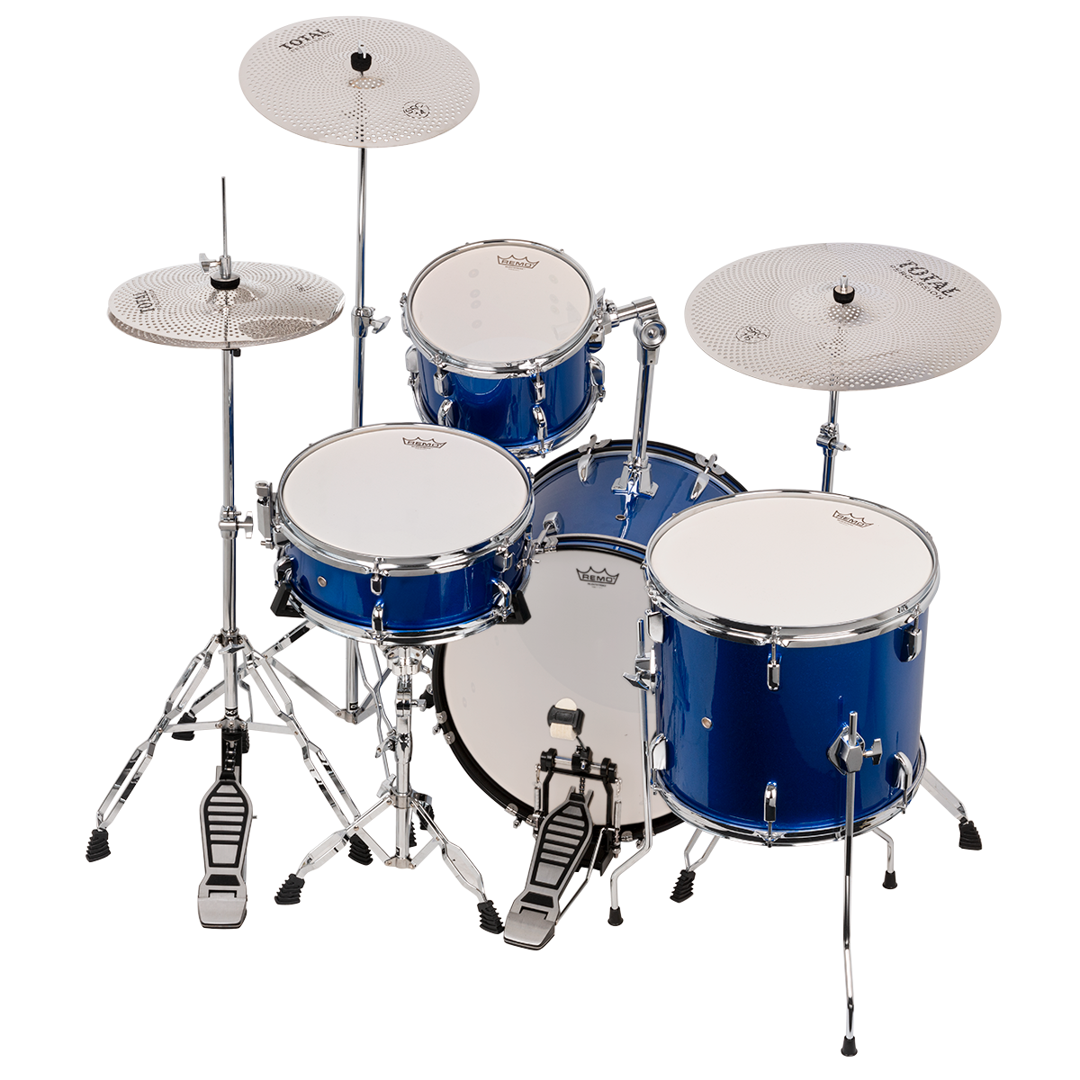 Total Percussion SRC13 13-inch sound reduction cymbal, single cymbal with a muted finish and detailed grooves for quieter percussion.