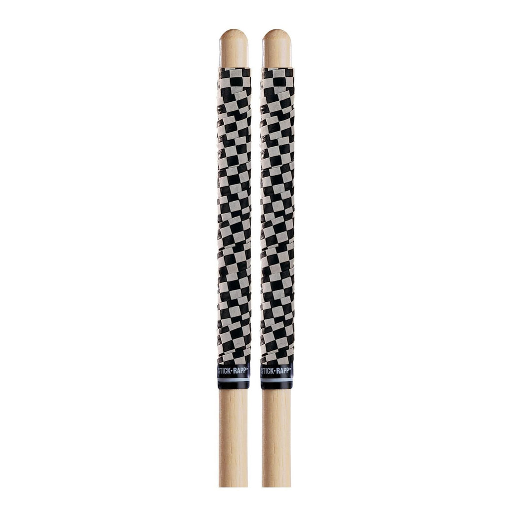 ProMark Checkerboard White/Black Stick Rapp for percussion, featuring a durable wooden stick with black and white checkerboard design