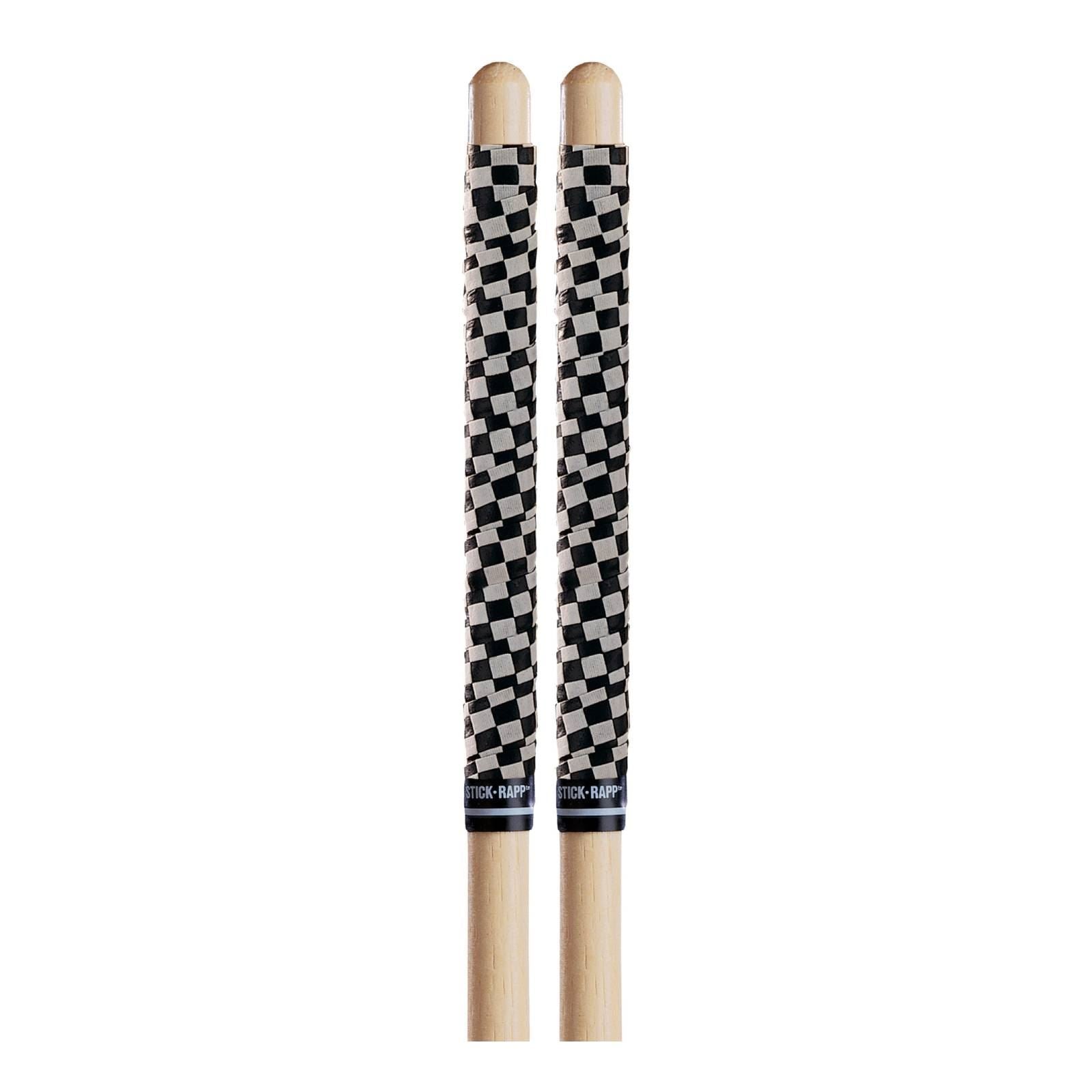 ProMark Checkerboard White/Black Stick Rapp for percussion, featuring a durable wooden stick with black and white checkerboard design