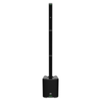 Mackie SRM-Flex portable column PA speaker system with sleek design and multiple speaker components for high-quality sound.