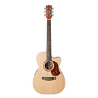 Maton SRS808C acoustic electric guitar with a sunburst finish, showcasing its body, neck, and headstock details.