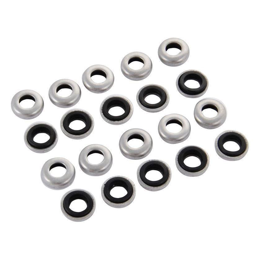Tama SRW620P Hold Tight Washer 20-pack drum parts set, showing close-up of metal washers on a white background.