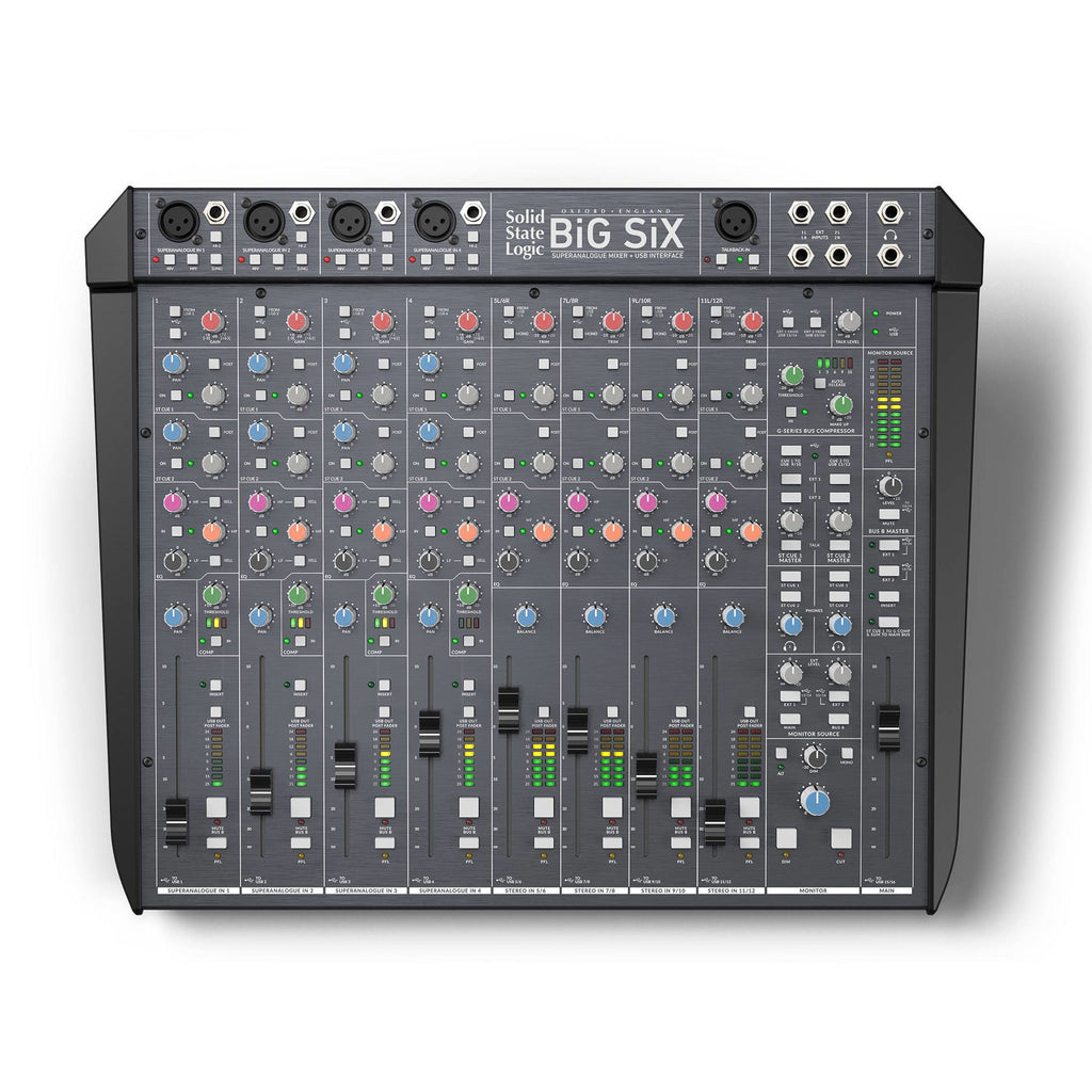 Solid State Logic SSL BiG SiX Mixer with SuperAnalogue & G-Comp Bus Compressor + Free Plugins!