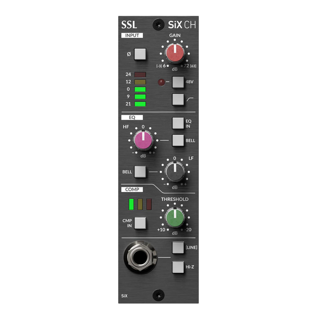 Solid State Logic SSL SiX Single-Width 500 Series Mini Channel Strip