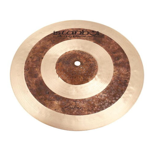Istanbul Agop Sultan Splash cymbal, 12-inch single cymbal with a shiny bronze finish, mounted on a cymbal stand.