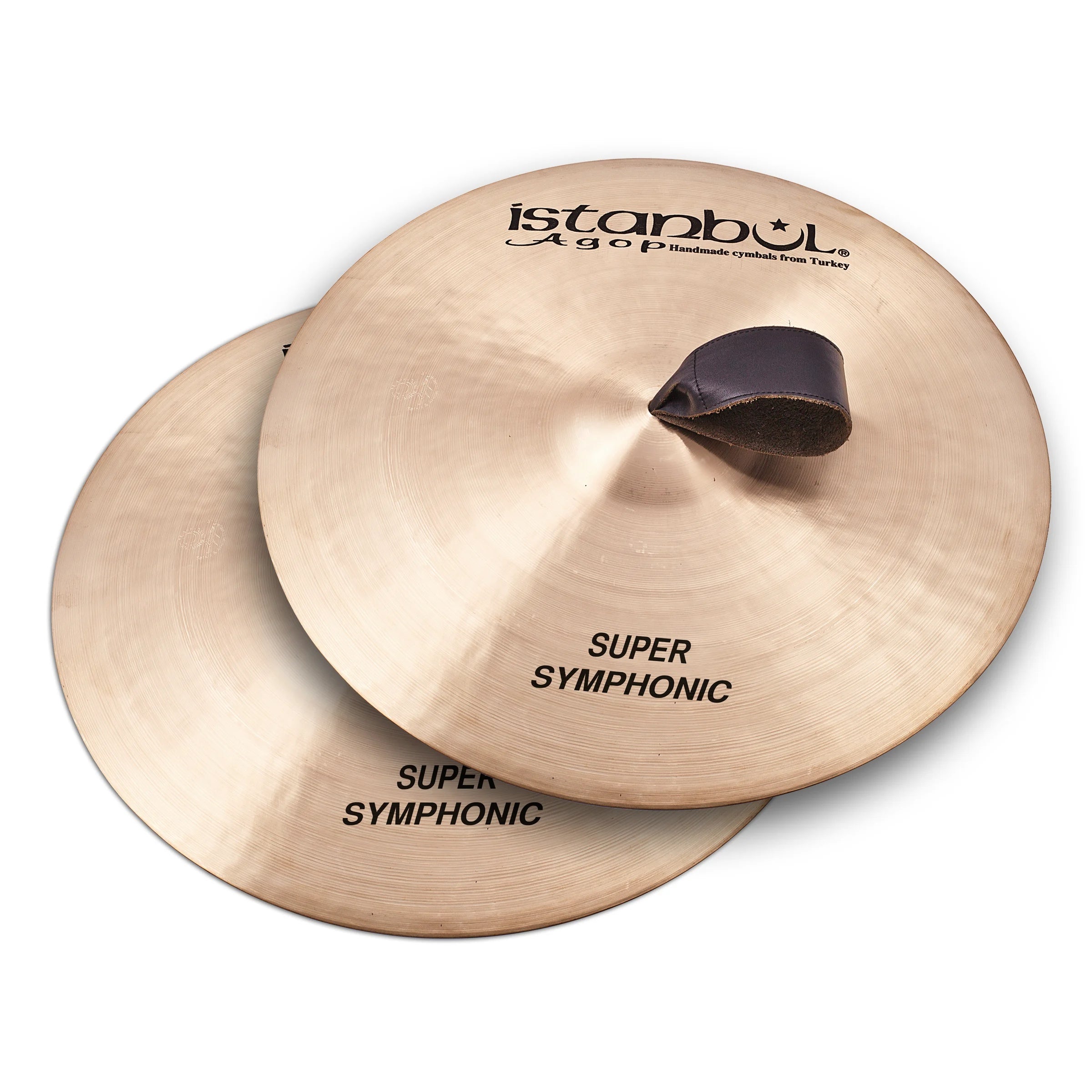Istanbul Agop Istanbul 20" Traditional Super Symphonic single cymbal with a polished finish, showing detailed surface texture.