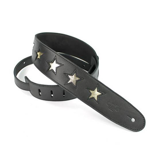 DSL Straps Designers Series Star Guitar Strap 2.5in - Gold Star