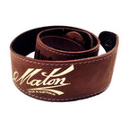 Maton 2.5-inch soft suede padded guitar strap, comfortable and stylish, designed for acoustic guitar players.