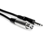 Hosa STX-105F 5ft PA cable with 1/4" TRS to XLR3F connectors, suitable for professional audio and sound systems.