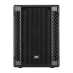 RCF SUB 702-AS MK2 12-inch powered subwoofer with black enclosure and control panel, designed for professional audio applications.