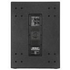 RCF SUB708ASMK3 18-inch powered subwoofer showing its front grille and control panel for powered speaker setup.