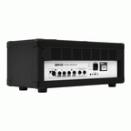 Orange Super Crush 100 guitar amplifier head in black, featuring control knobs and sturdy build for electric guitar sound.