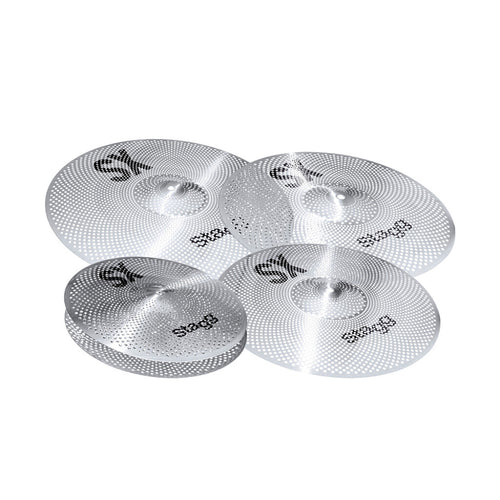 Stagg SXM Silent Cymbal Set (14HH, 16CR, 18CR & 20RD)