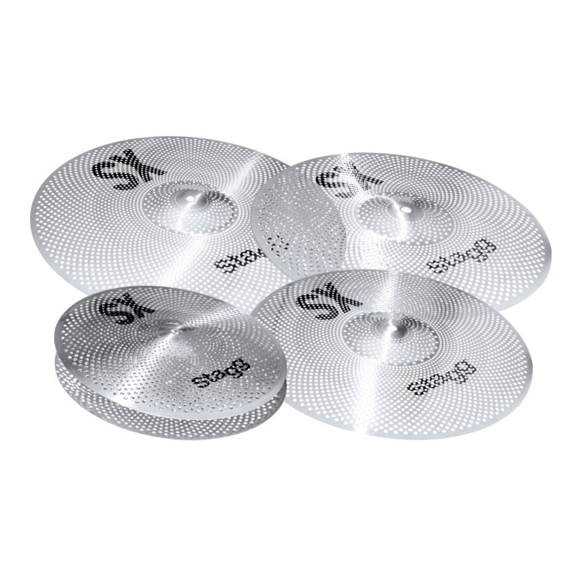 Stagg Silent Cymbal Set for Practice