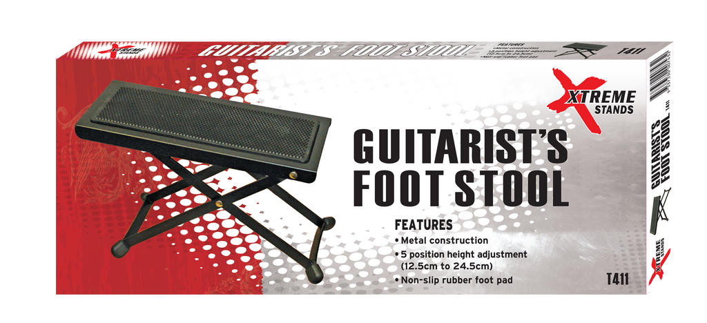 Xtreme T411 Foot Stool - Black