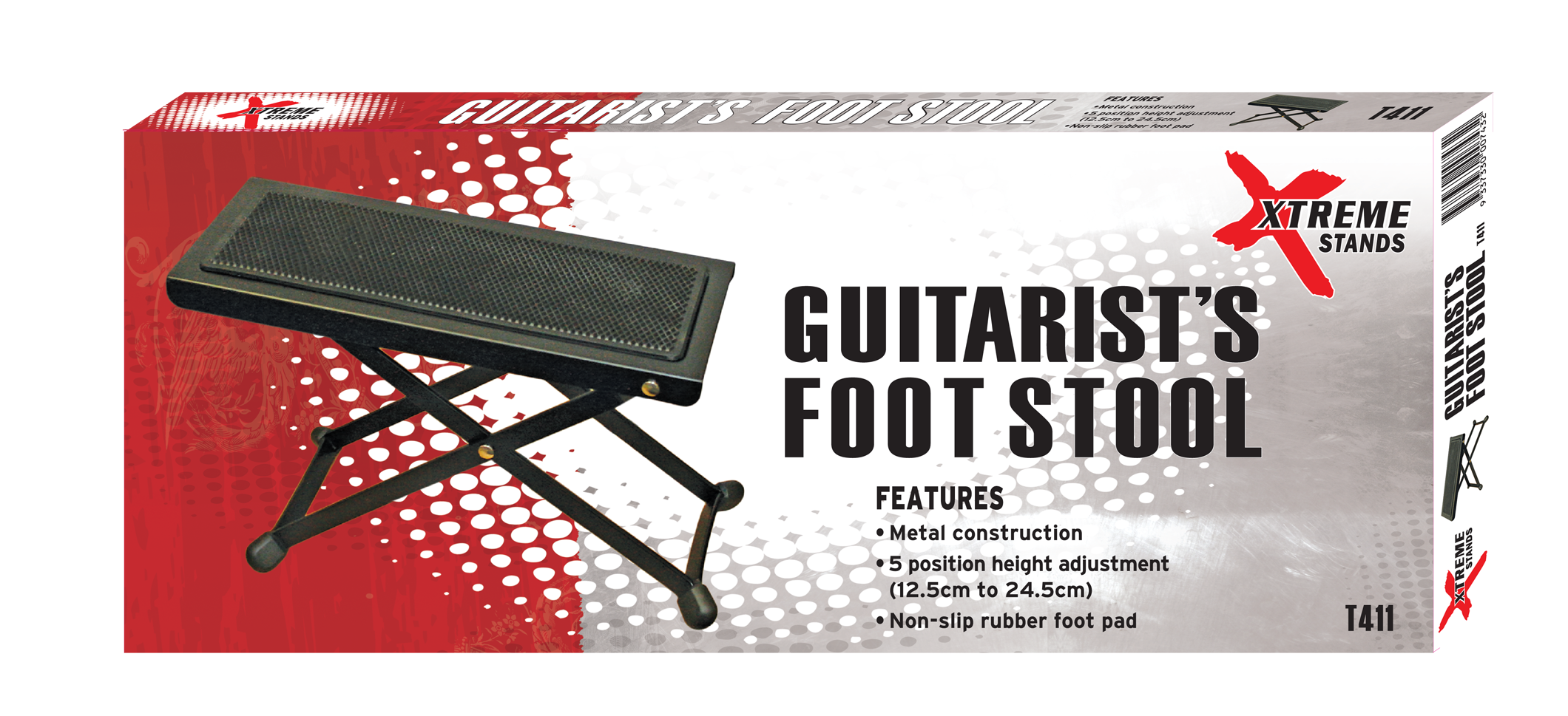 Xtreme T411 Foot Stool - Black