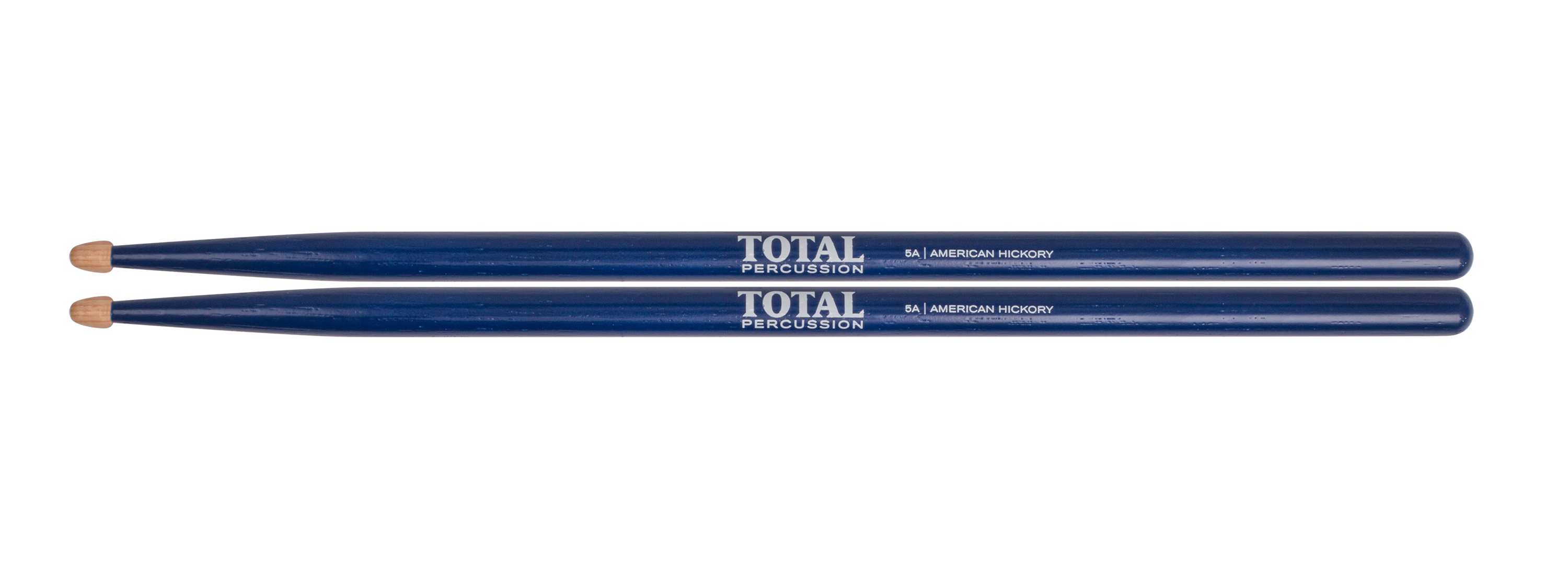 Total Percussion 5A Wood Tip Drumsticks in Blue