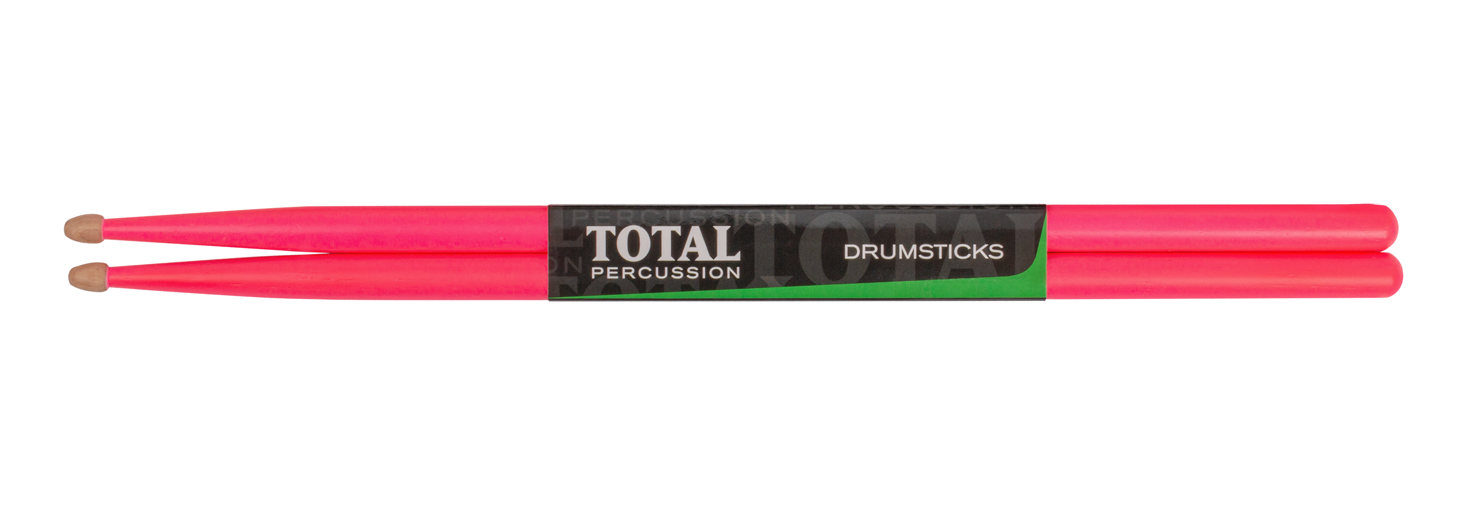 Total Percussion 5A Wood Tip Drumsticks in Fluro Pink