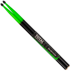 Total Percussion T5AN 5A Wood Tip Drumsticks - Green & Black