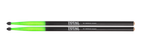 Total Percussion T5AN 5A Wood Tip Drumsticks - Green & Black