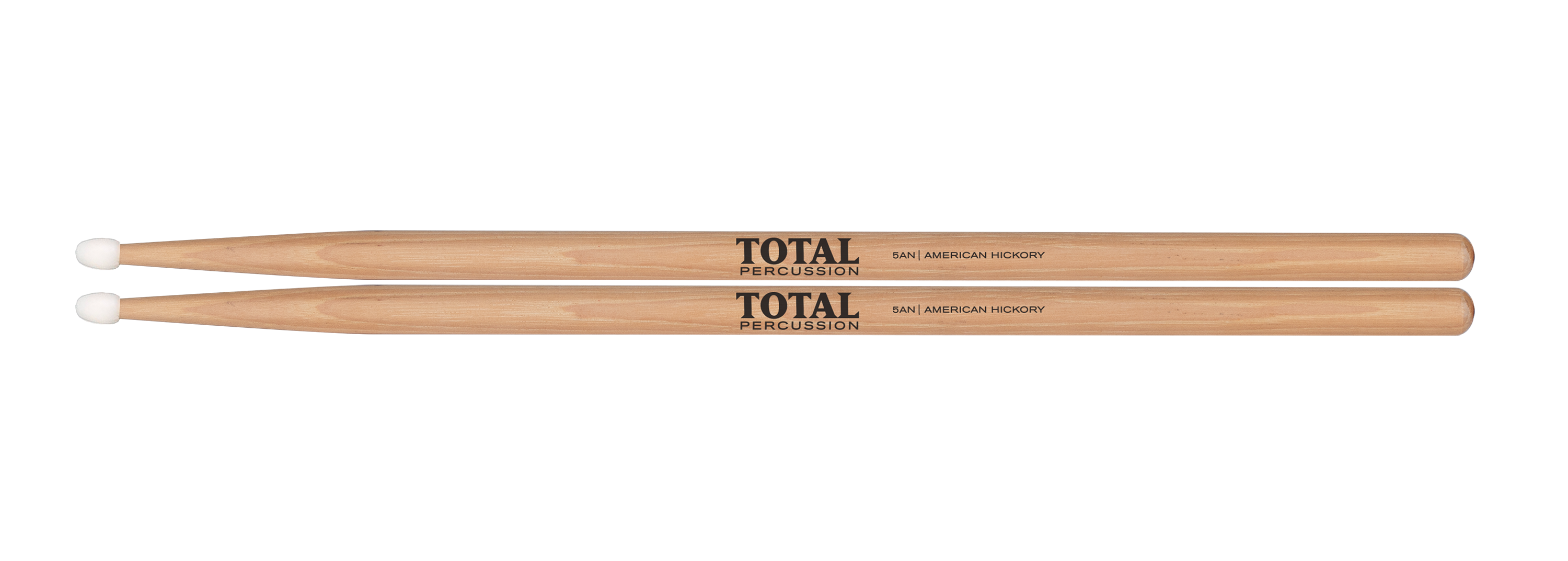 Total Percussion 5A Drumsticks in Natural - Wood Tip