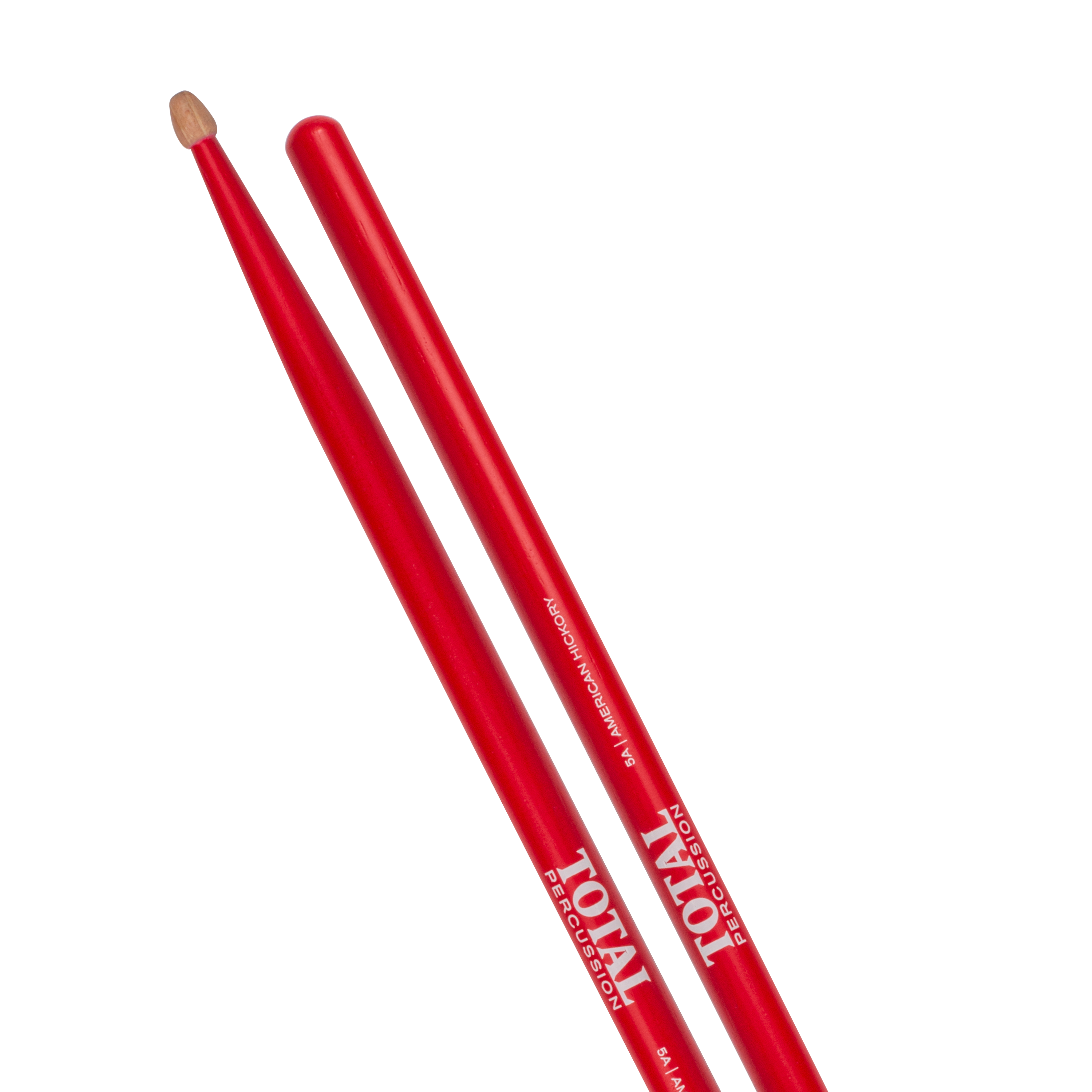 Total Percussion 5A Wood Tip Drumsticks in Red