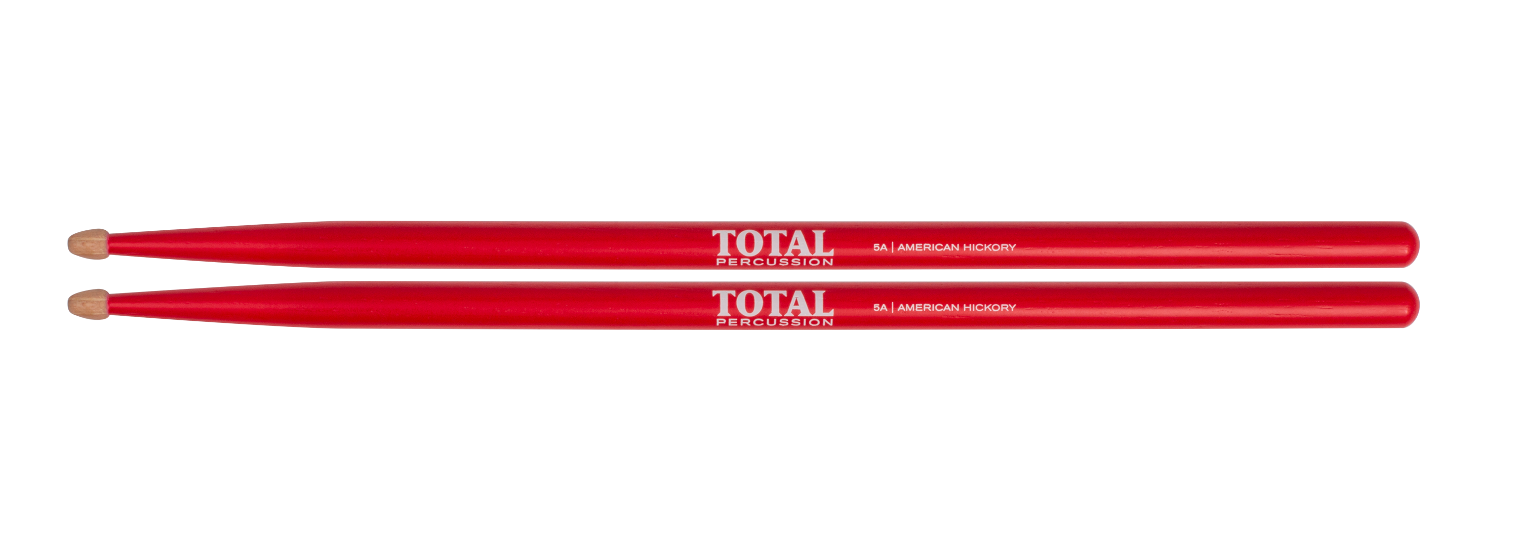 Total Percussion 5A Wood Tip Drumsticks in Red