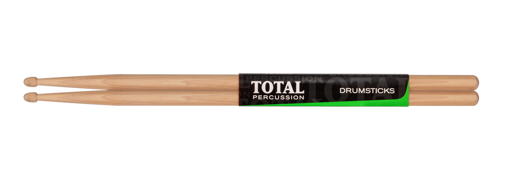 Total Percussion 7A Drumsticks in Natural - Wood Tip