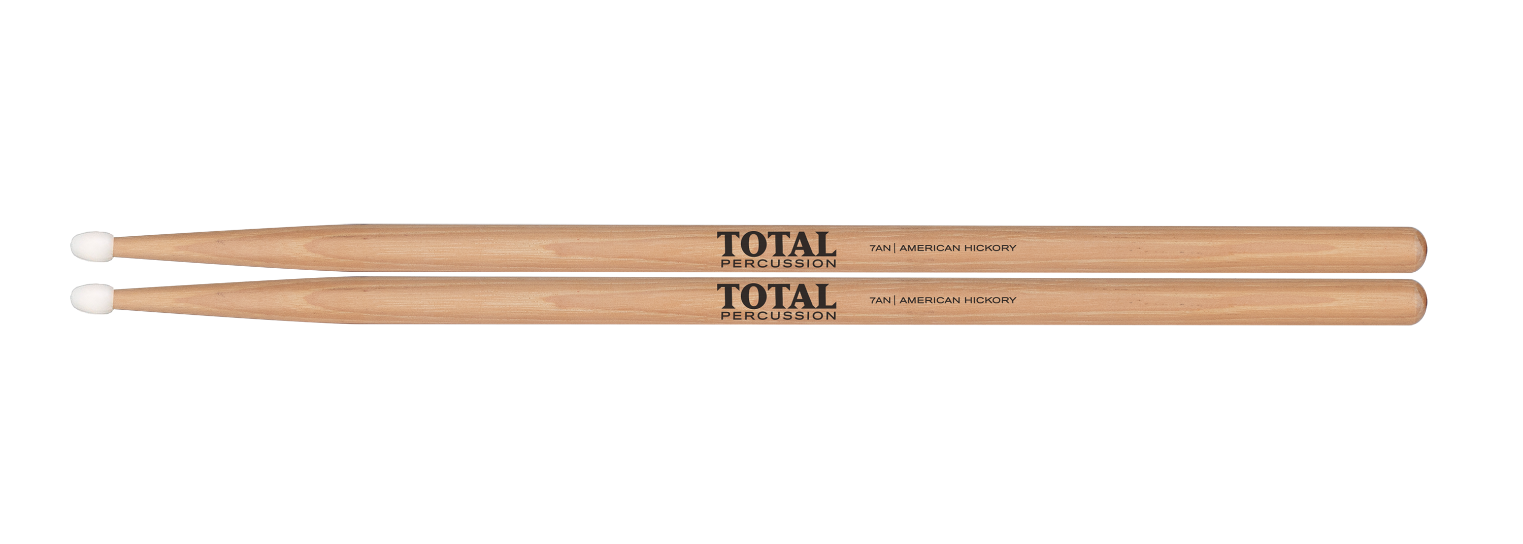 Total Percussion 7A Drumsticks in Natural - Nylon Tip