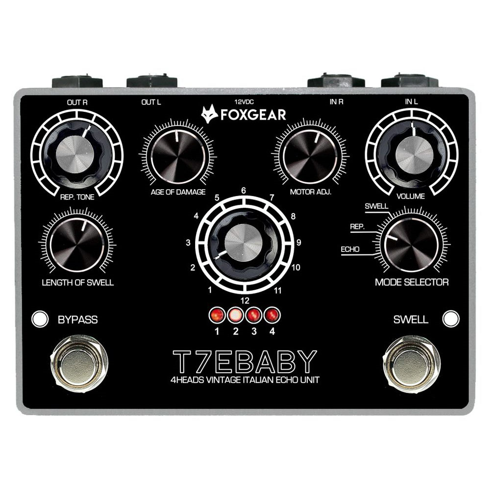 Foxgear T7E Baby Vintage Stereo Echo Guitar Effects Pedal