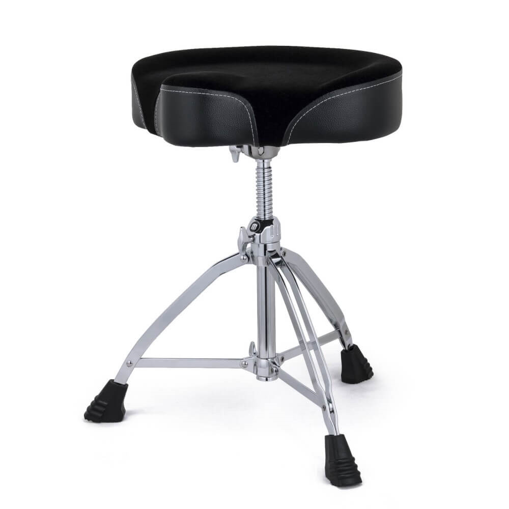 Mapex T865 17 x 4 Double Braced Saddle Top Drum Throne - Black Cloth Top