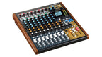 Tascam Model 12 digital multitrack recorder with integrated USB audio interface and control surface, featuring multiple input options.