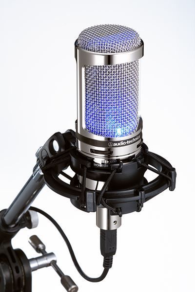 Audio-Technica AT2020USB+V Limited Edition Cardioid Condenser Microphone Includes Shock Mount