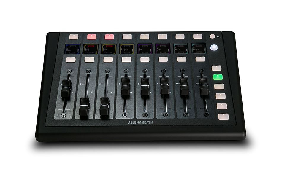 Allen & Heath IP8 Remote Controller for DLive. 8 x motorised faders, PoE, TCP/IP